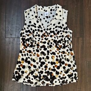 Cabi Dressy Tank with Collar